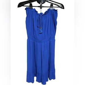 Lulu's Vibrant Blue Strapless Dress